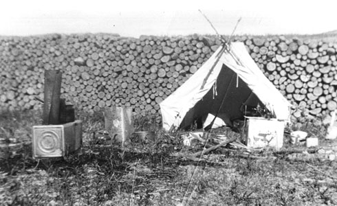 Reverend Ward's tent