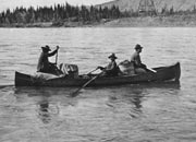 Canoe at Yukon Crossing
