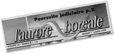 L'Aurore bor&eacute;ale masthead