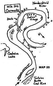 Cartes des chenaux du fleuve Yukon