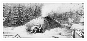 Gwich’in winter shelter